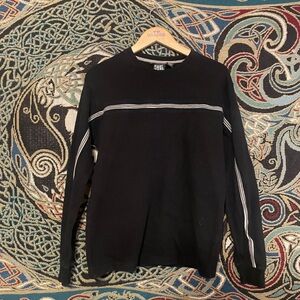Point Zero Black Y2K Sweater Size L